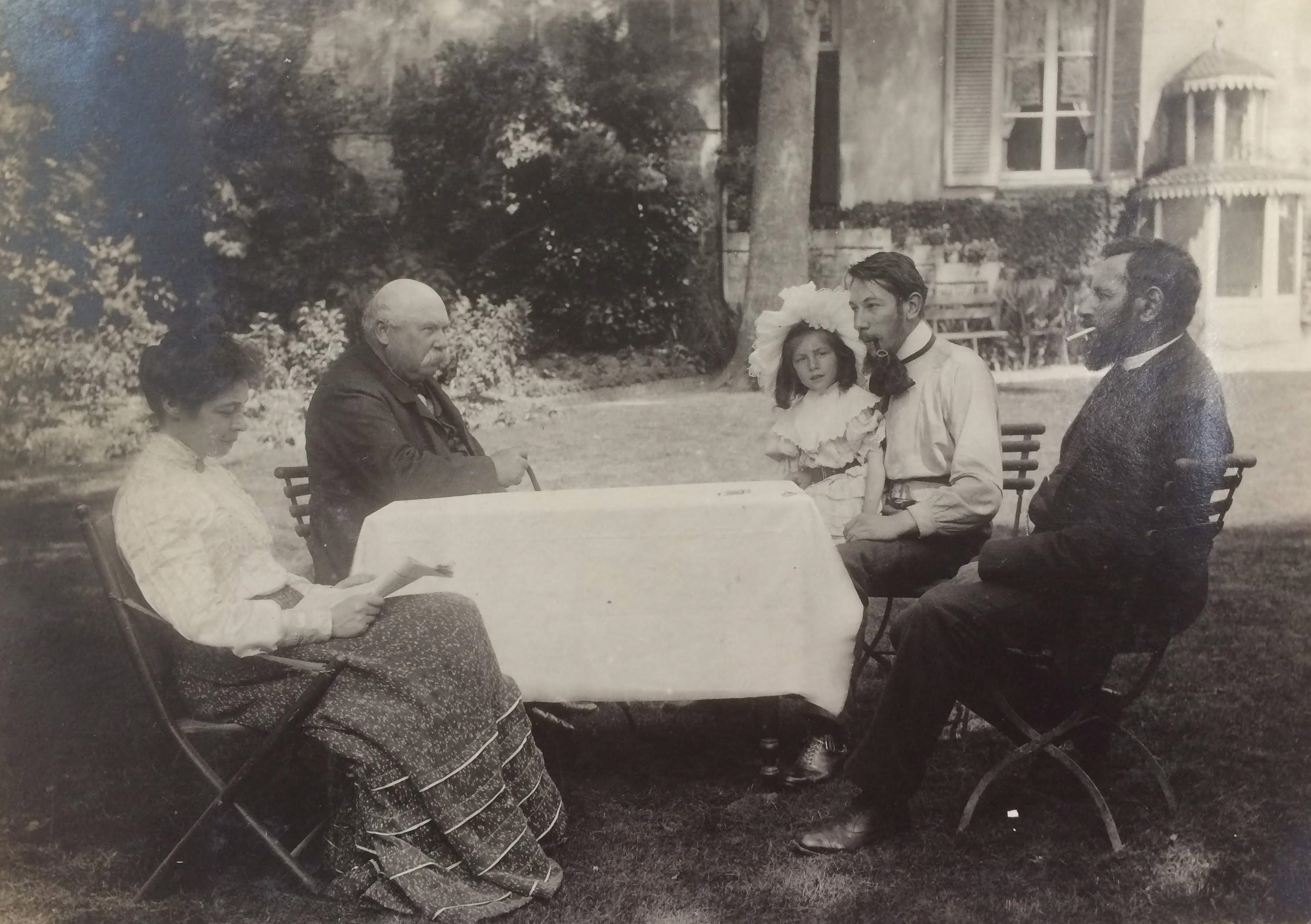 Jardin familial, André Mare, 1899. Huile sur bois H 18cm. X L. 24,3. Inv. MFL.2019.2.2 © Musée Fernand Léger – André Mare