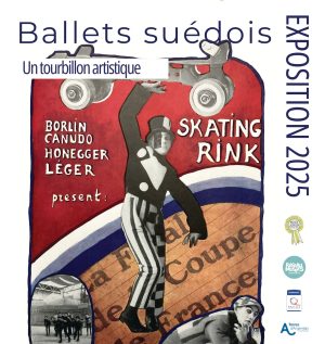 Affiche du Focus 2025 du Musée Fernand Léger - André Mare, Ballets suédois : Un tourbillon artistique, © ADAGP, Paris, 2025